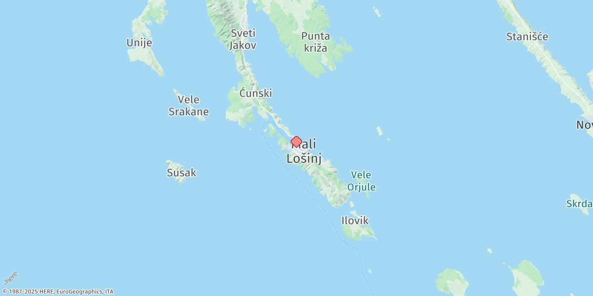 Map of Mali Losinj
