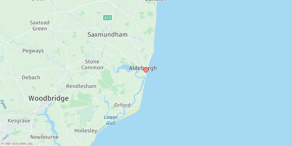 Map of Aldeburgh