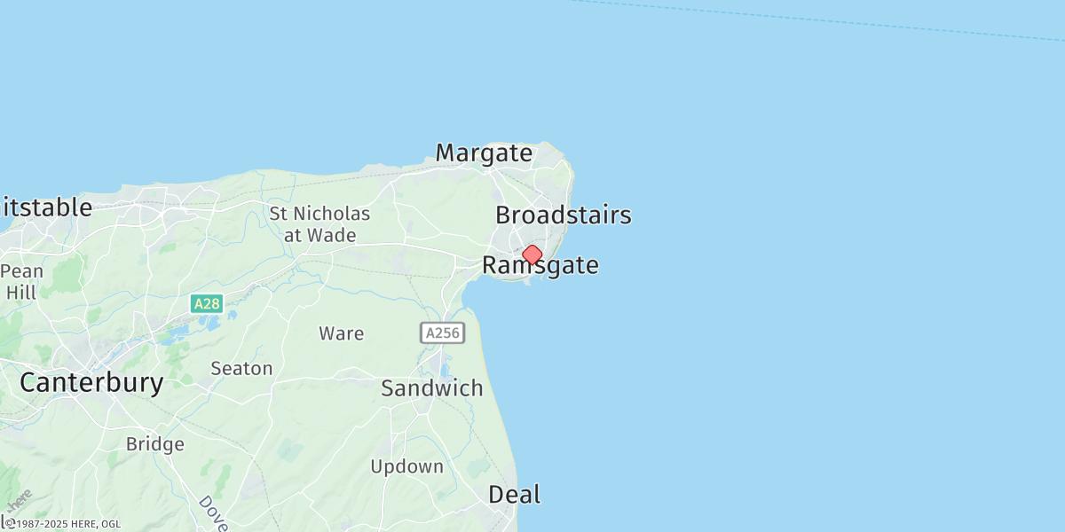 Map of Ramsgate