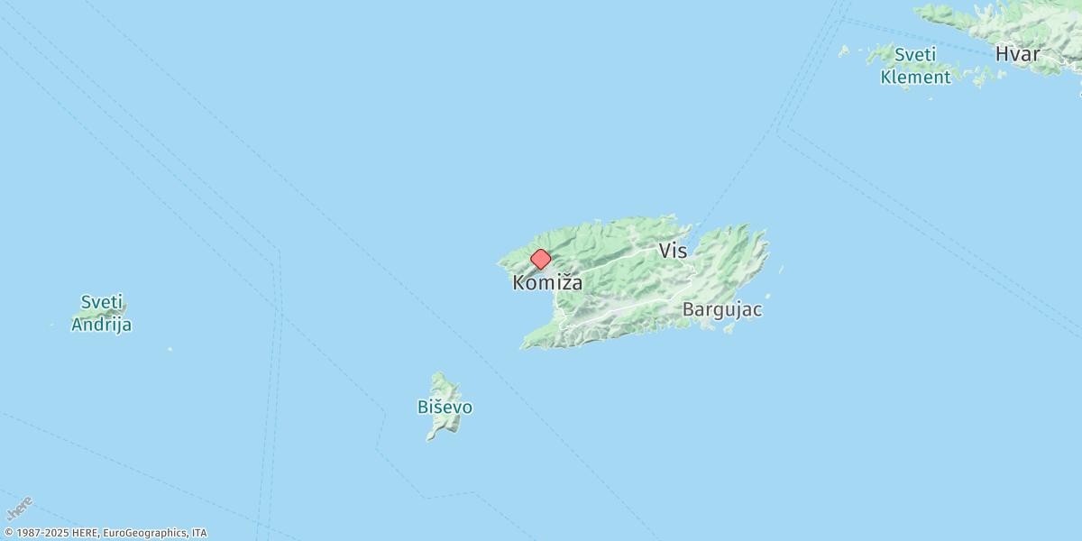 Map of Komiza