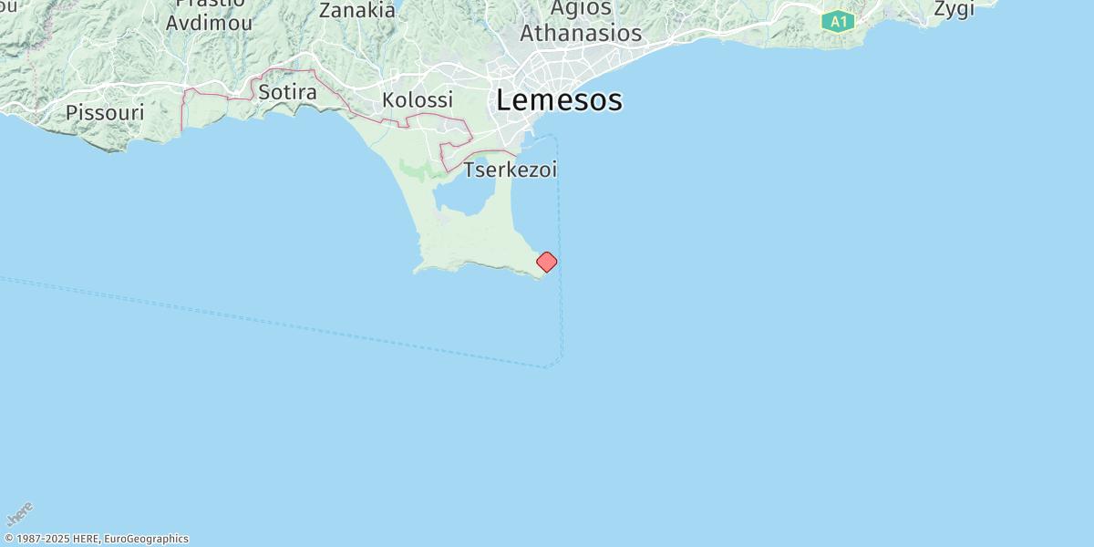 Map of Akrotiri