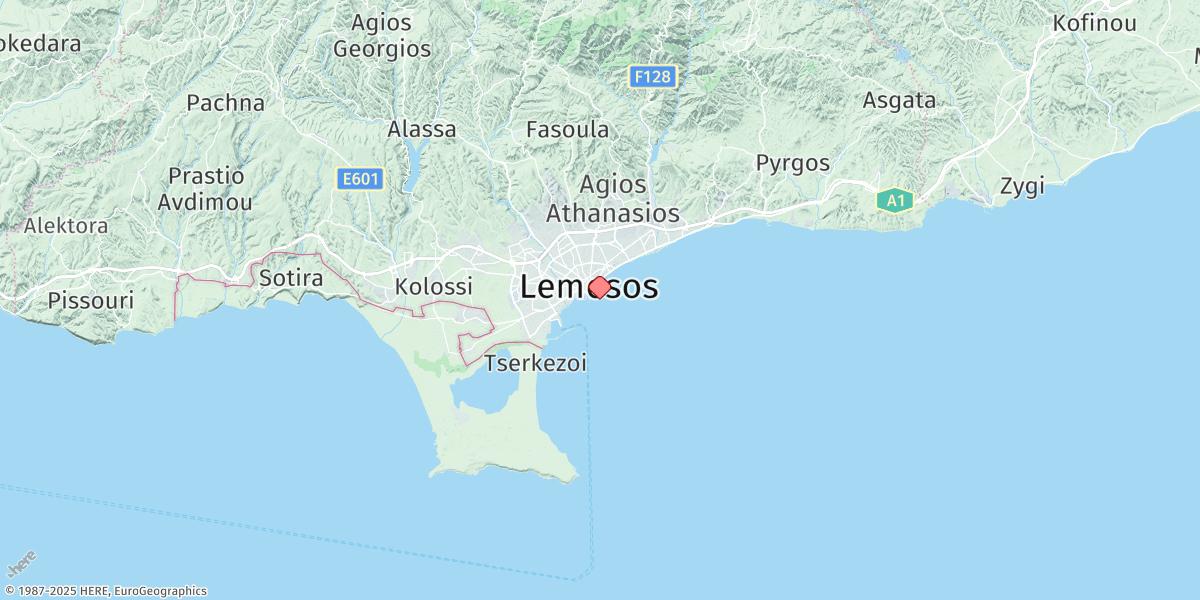 Map of Limassol