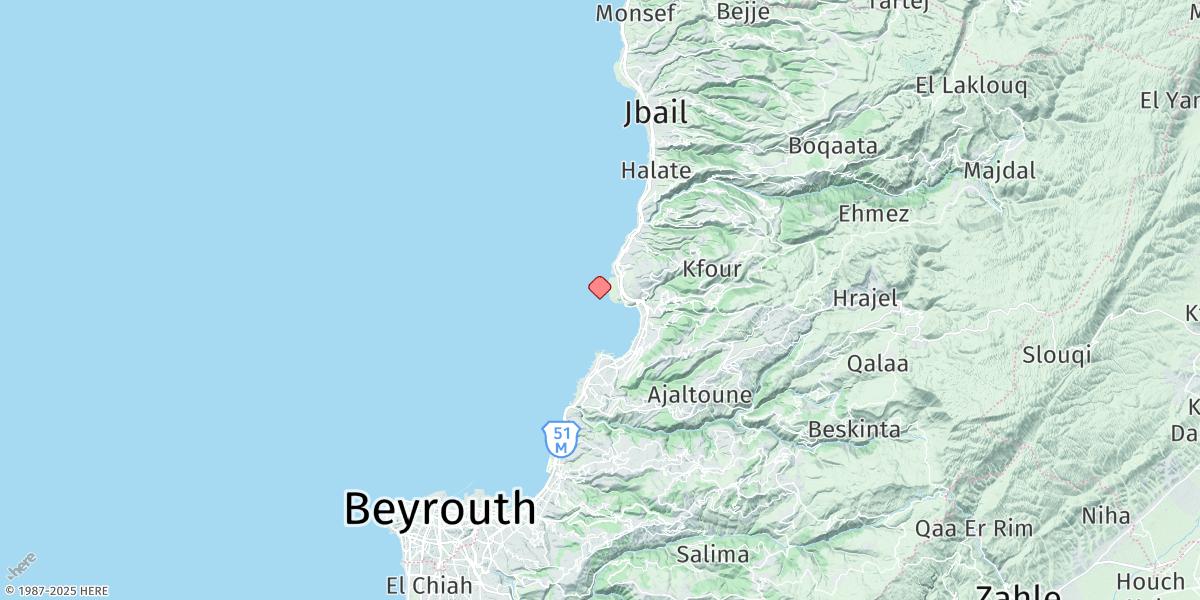 Map of Jounie