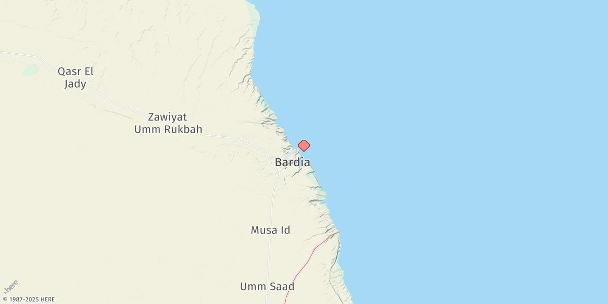 Map of Mina Bardiyah