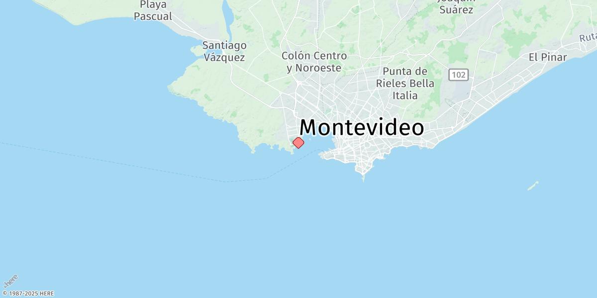 Map of Montevideo