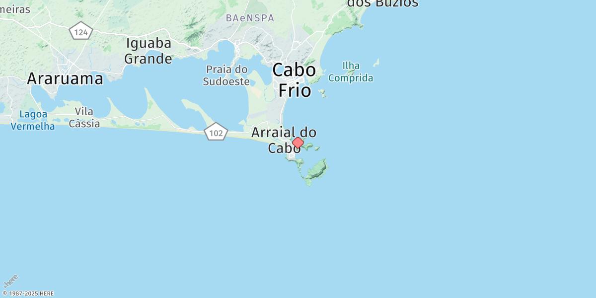Map of Cabo Frio