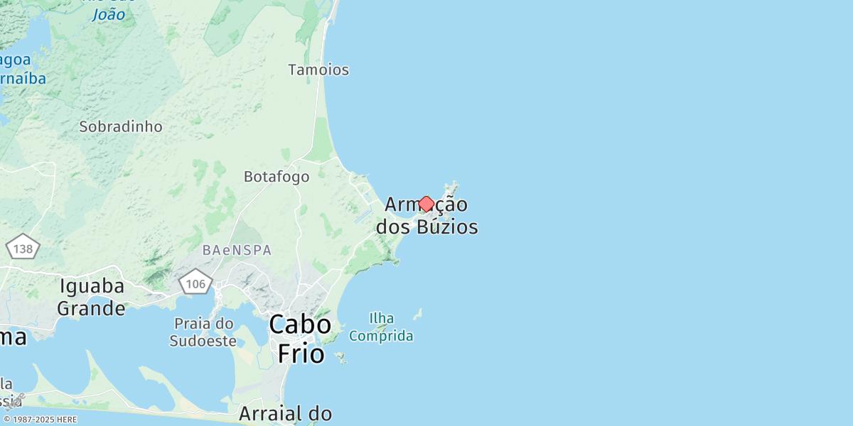 Map of Porto Buzios