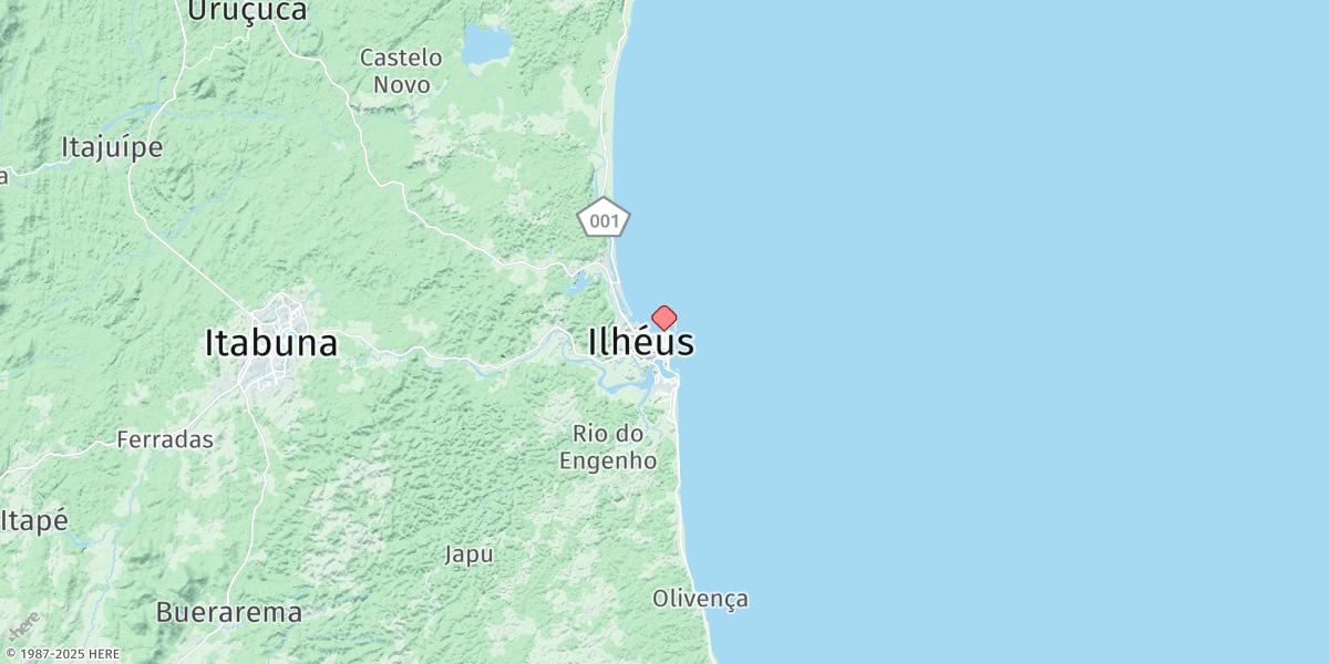 Map of Ilheus