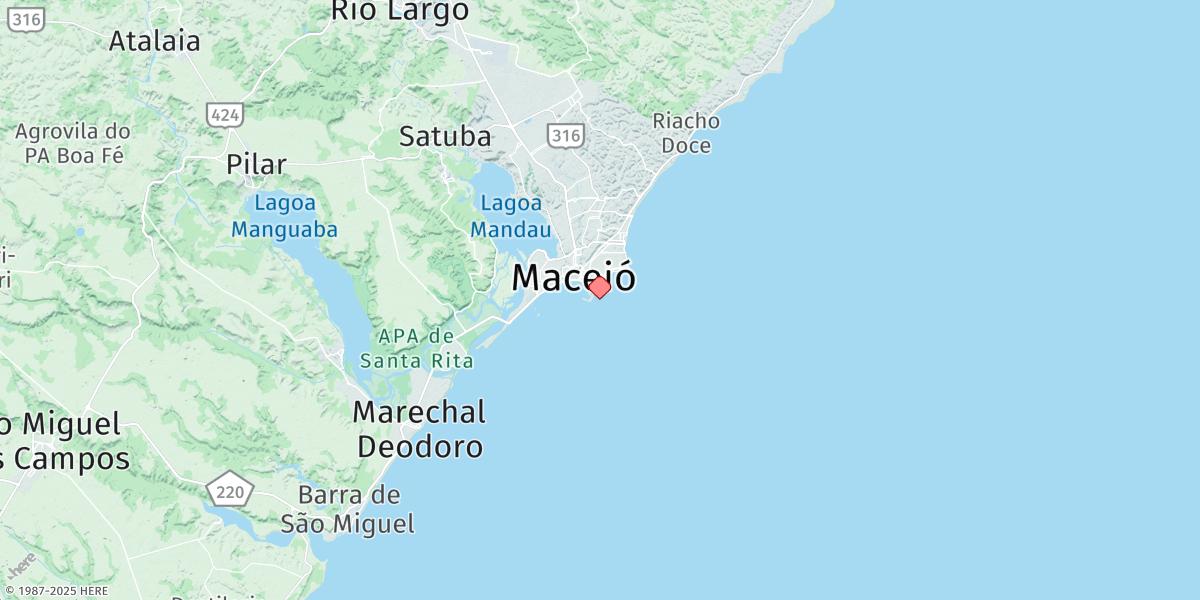 Map of Maceio