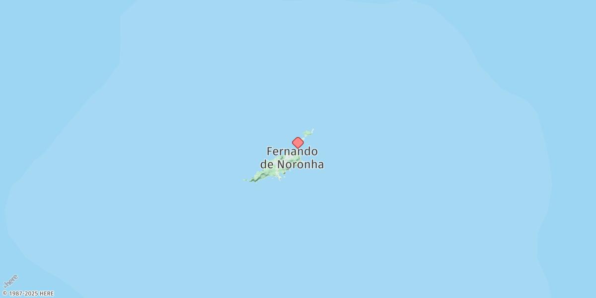Map of Fernando De Noronha