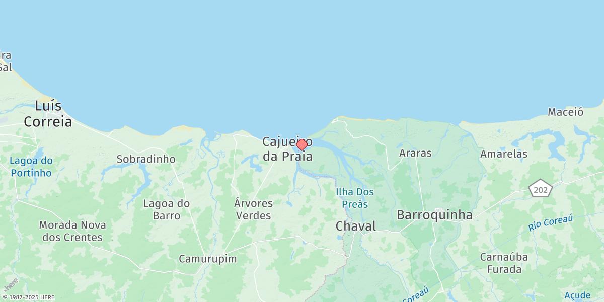 Map of Barra Do Timonha