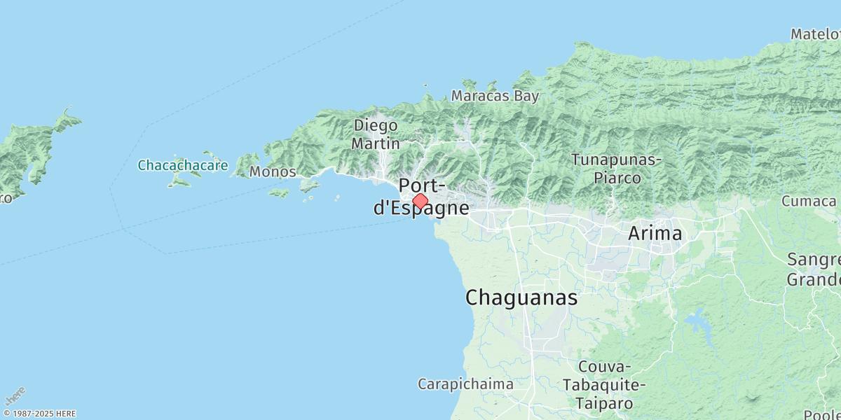 Map of Port Of Spain