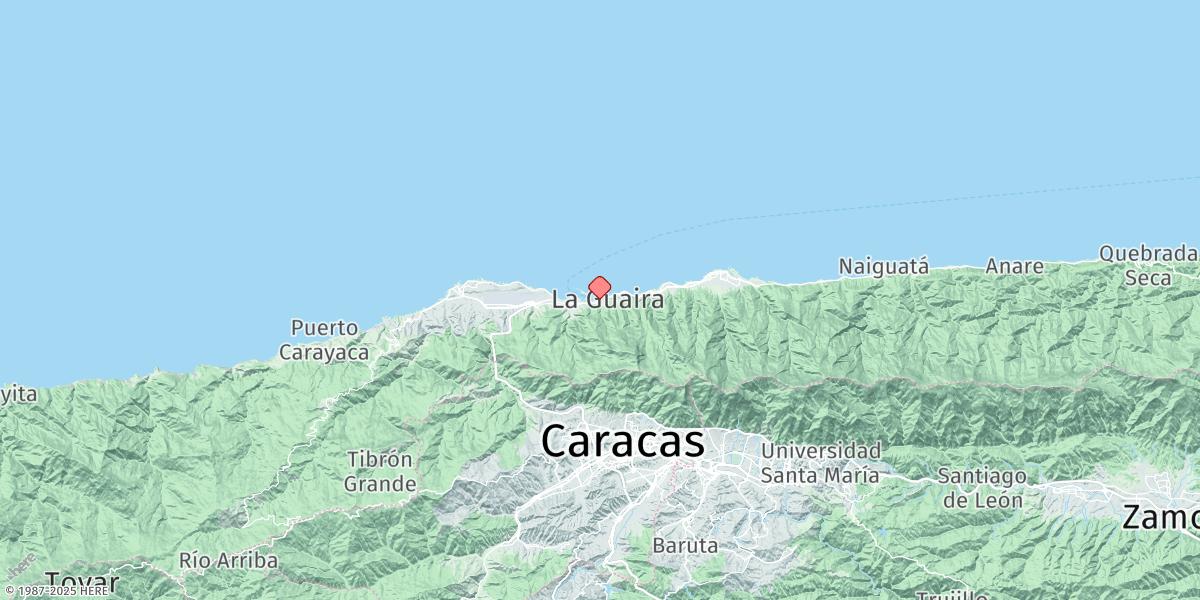 Map of Puerto La Guaira