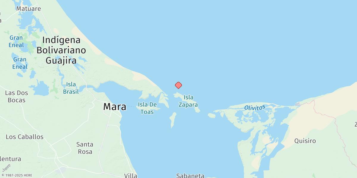 Map of Malecon (Isla Zapara)