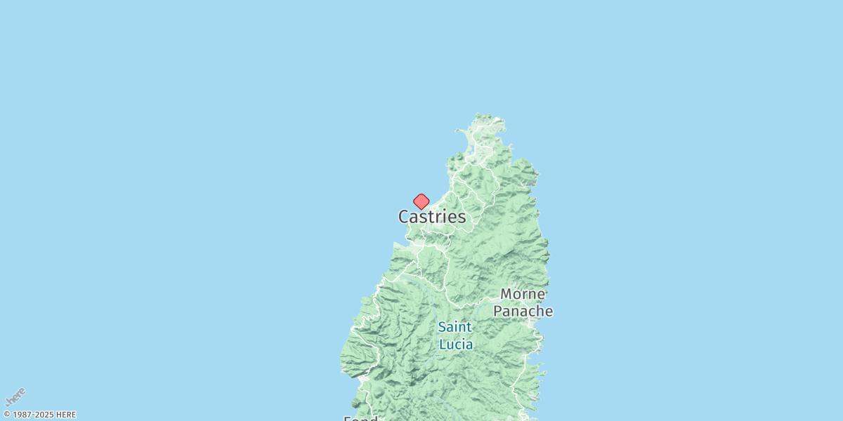 Map of Castries