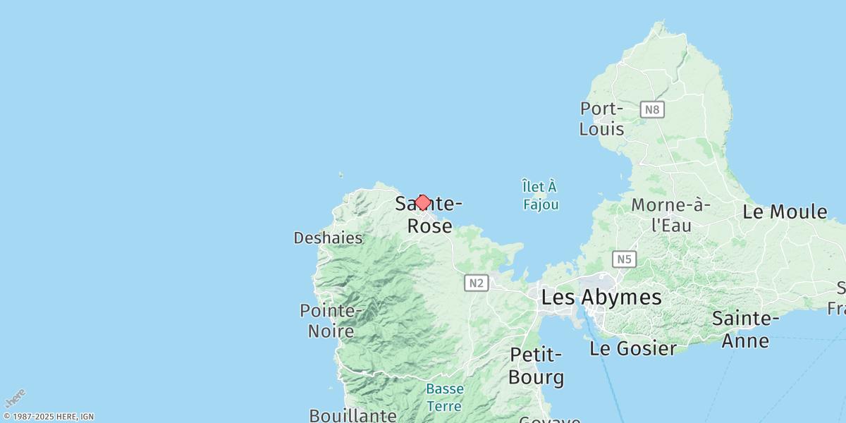 Map of Sainte Rose