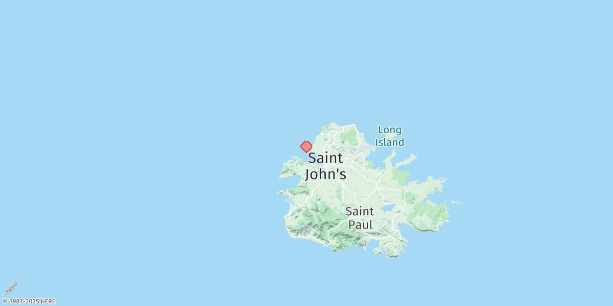 Map of St. Johns