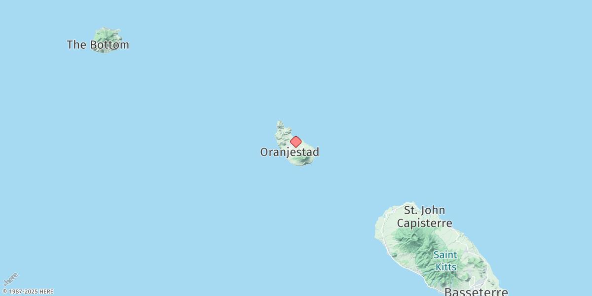 Map of Sint Eustatius