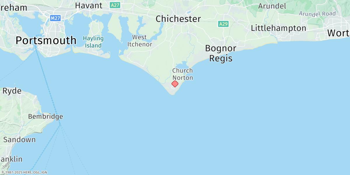 Map of Selsey Bill