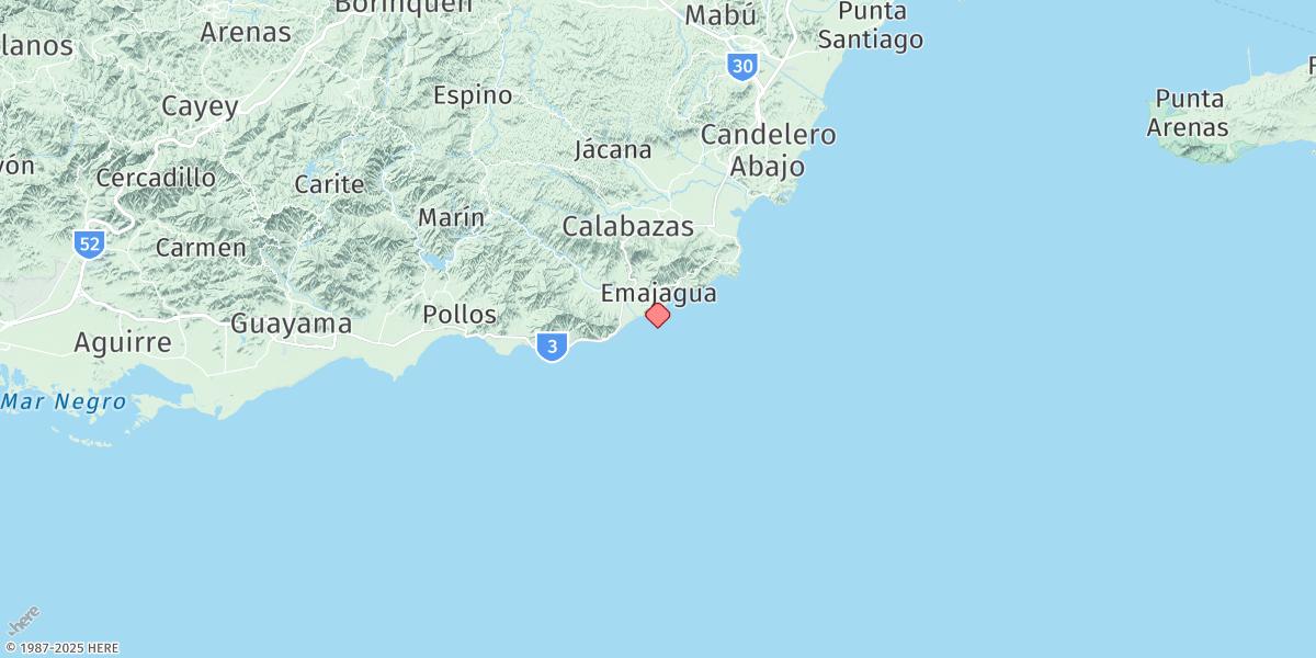 Map of Punta Tuna