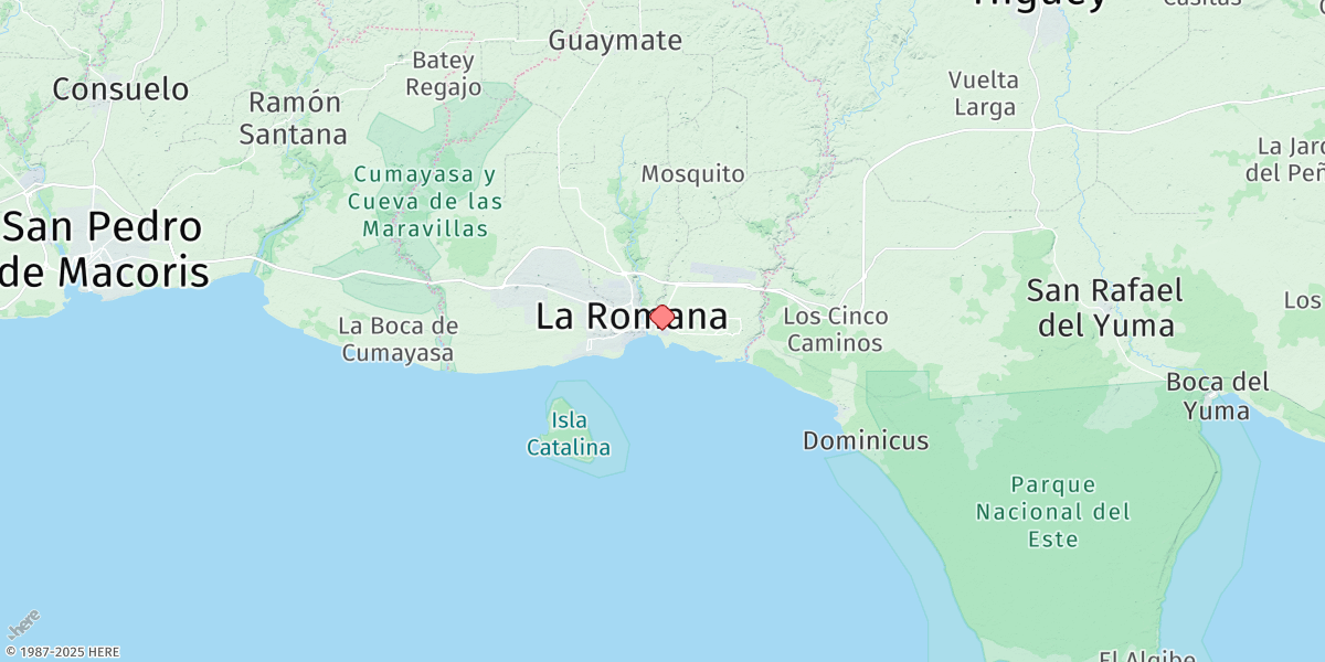 Map of La Romana