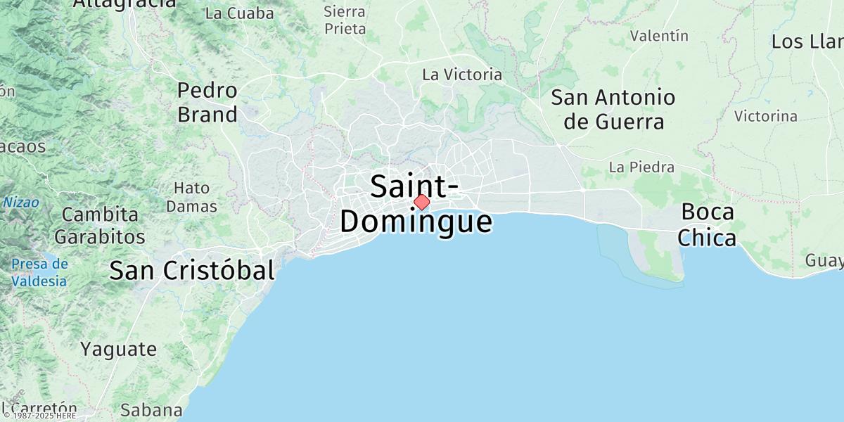 Map of Santo Domingo