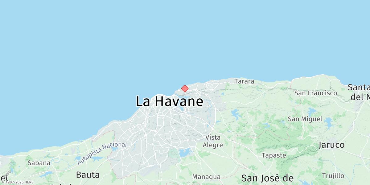 Map of La Habana