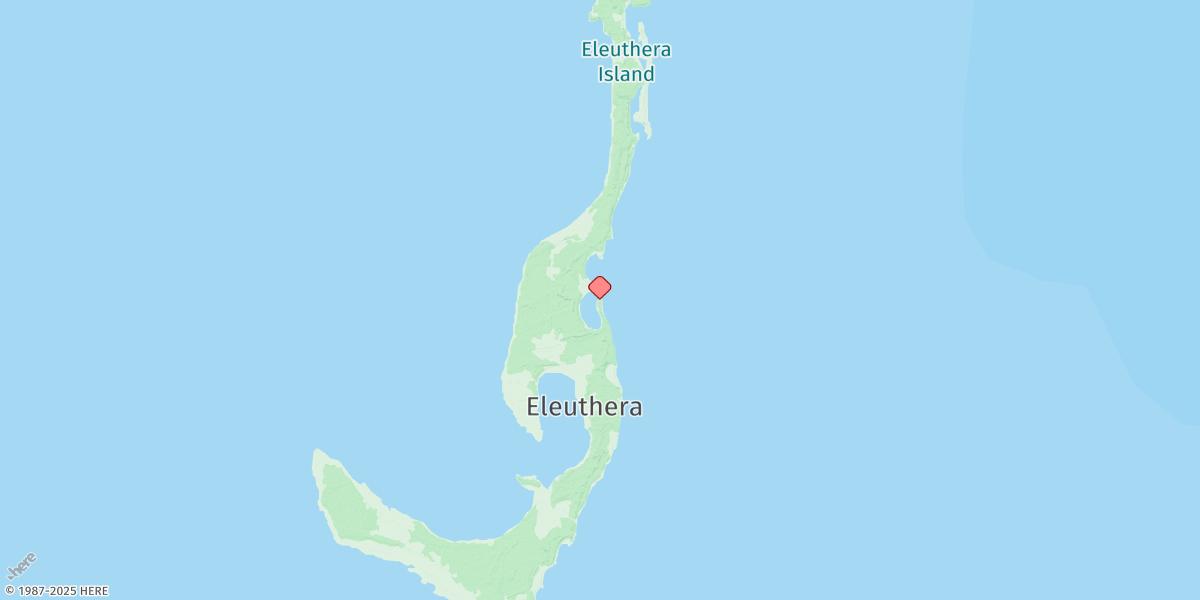 Map of Eleuthera Island