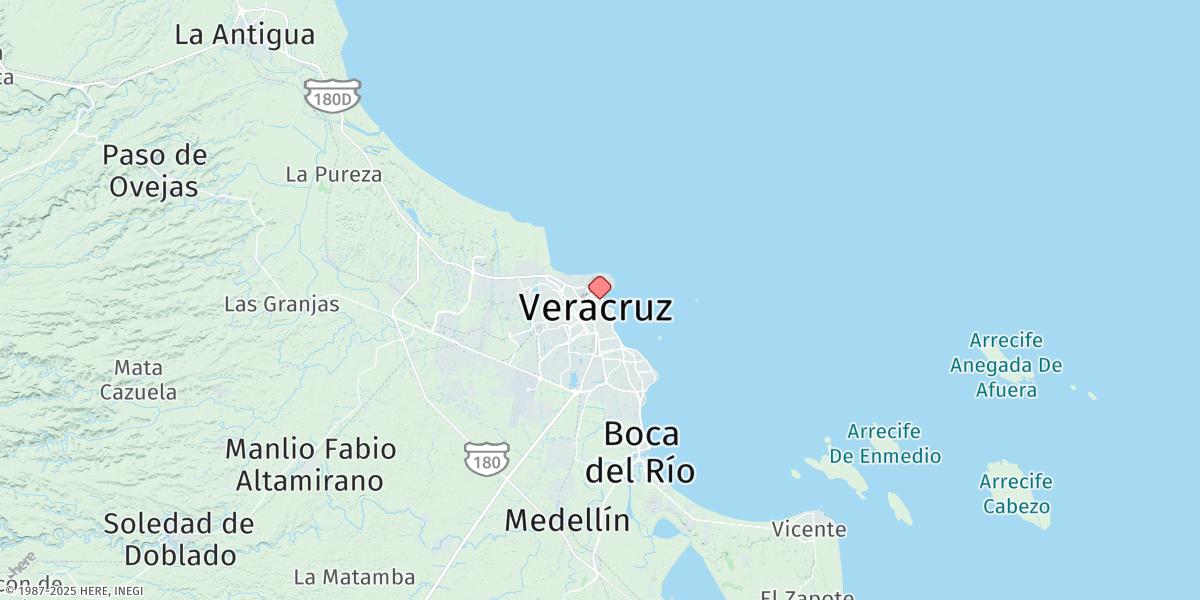 Map of Vera Cruz