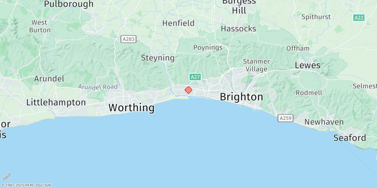 Map of Shoreham