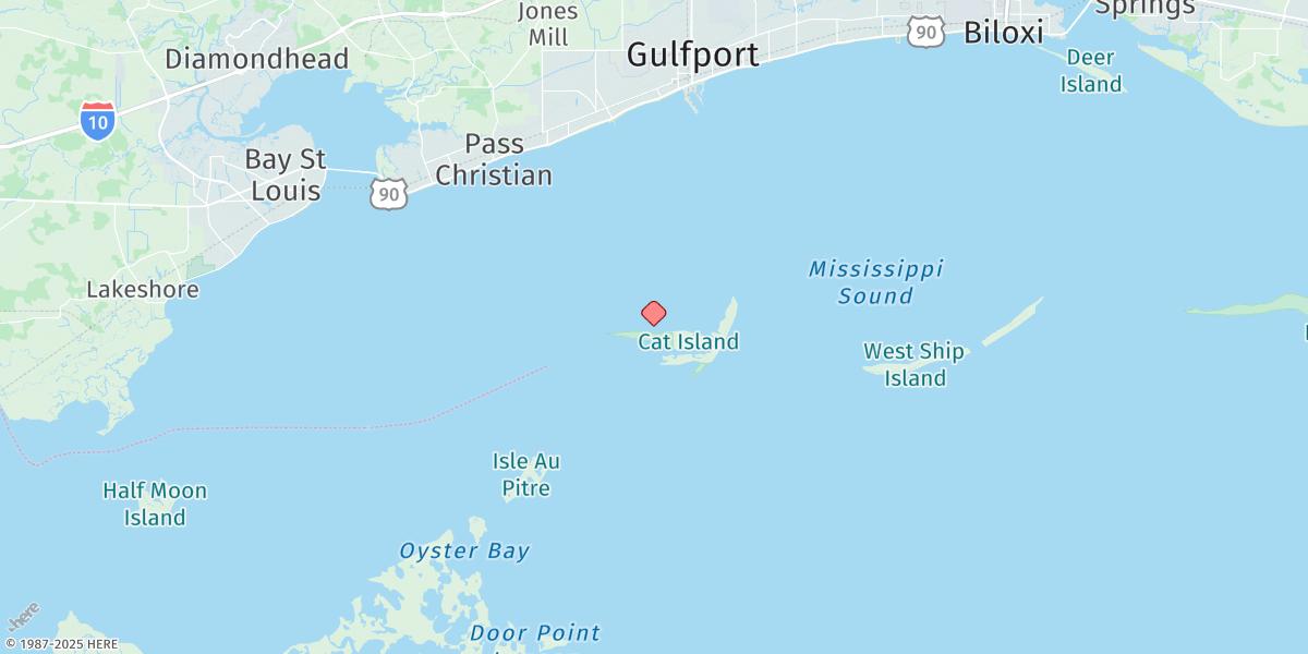 Map of Cat Island
