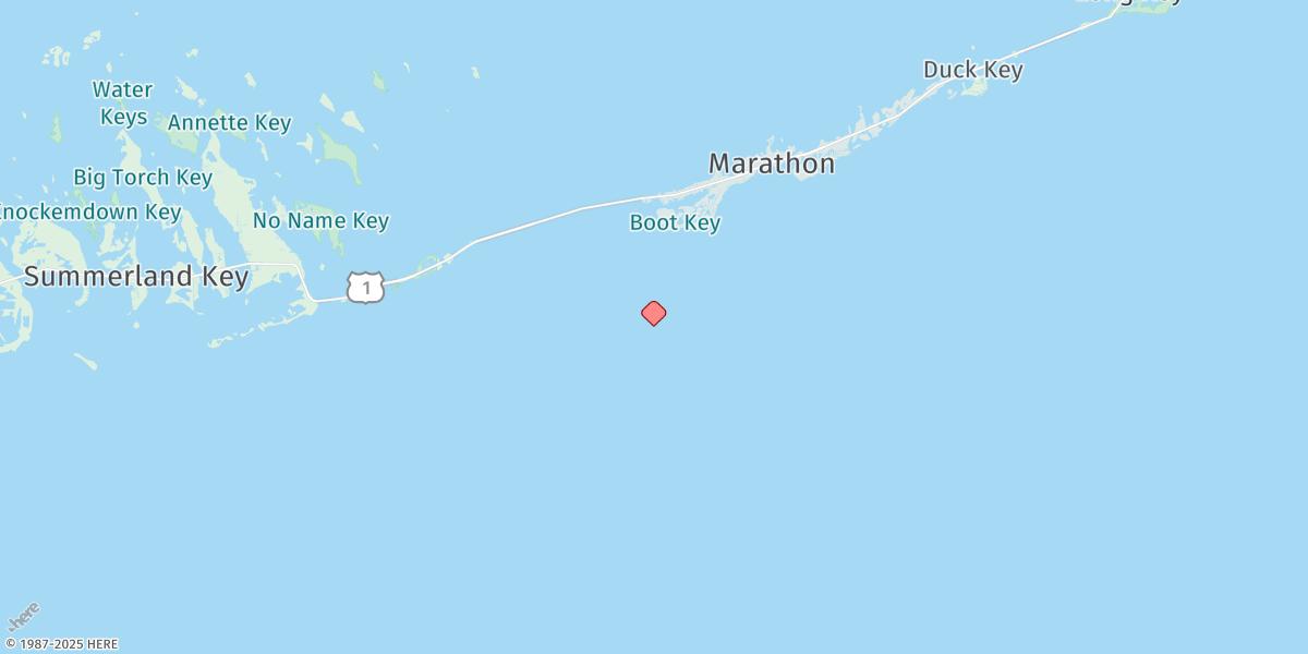 Map of Sombrero Key
