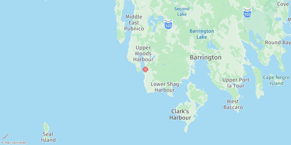 Map of Woods Harbour