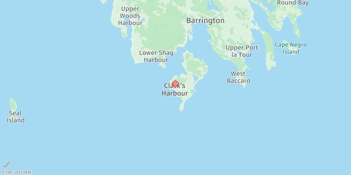 Map of Clark's Harbour