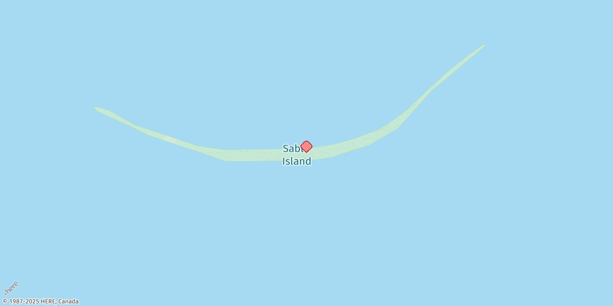 Map of Sable Island