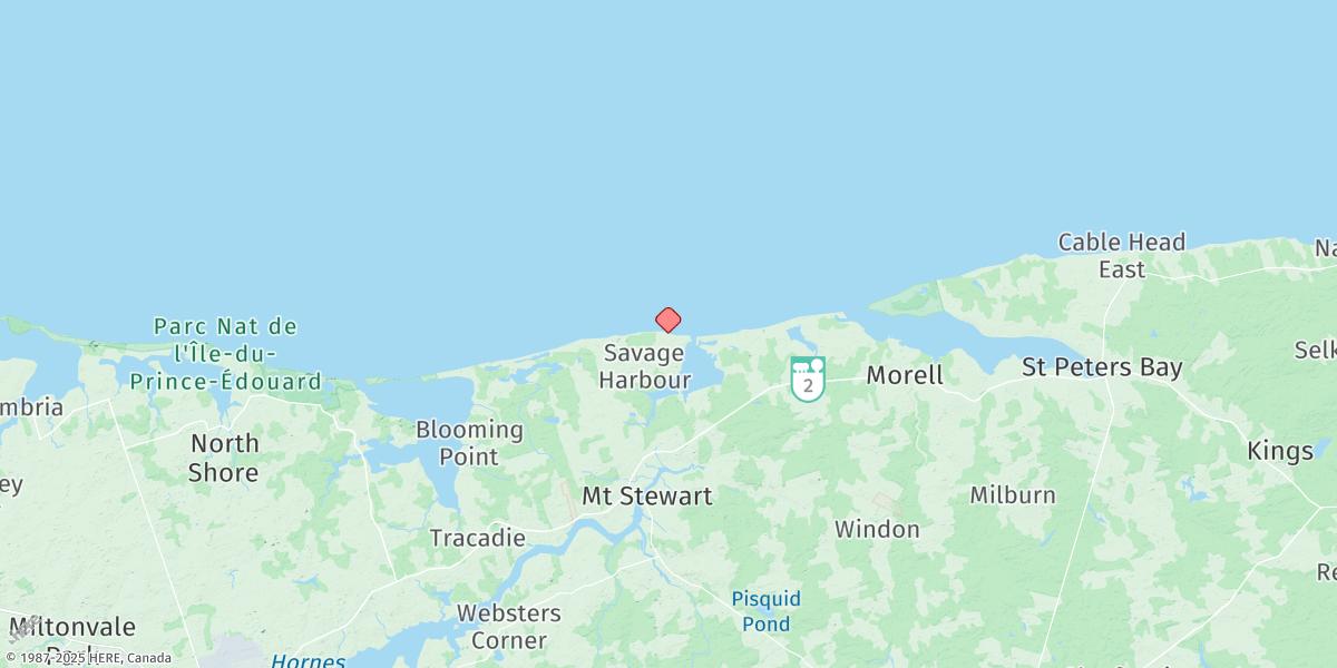 Map of Savage Harbour