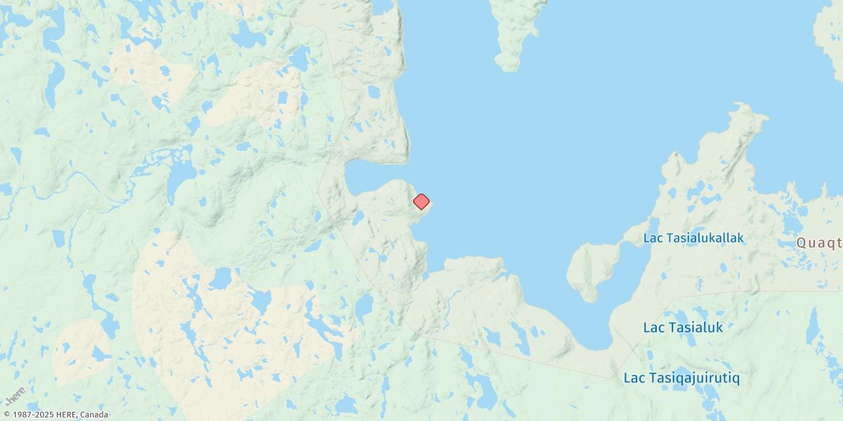 Map of Quaqtaq (Koartac)