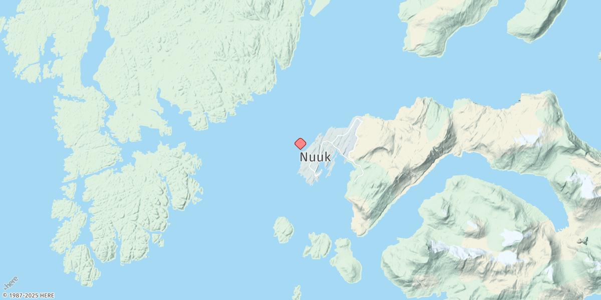 Map of Godthaab (Nuuk)