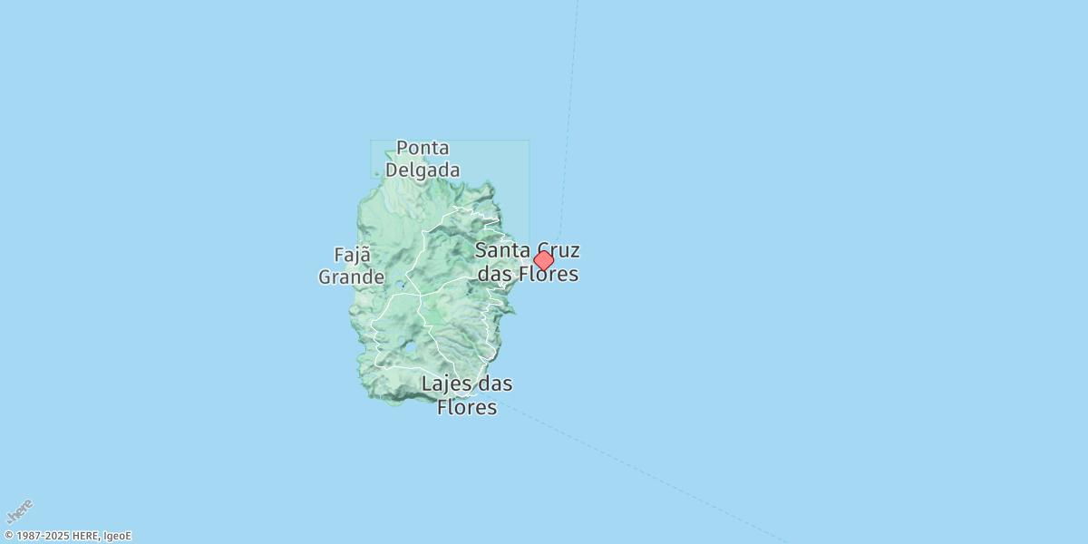 Map of Santa Cruz (Flores)