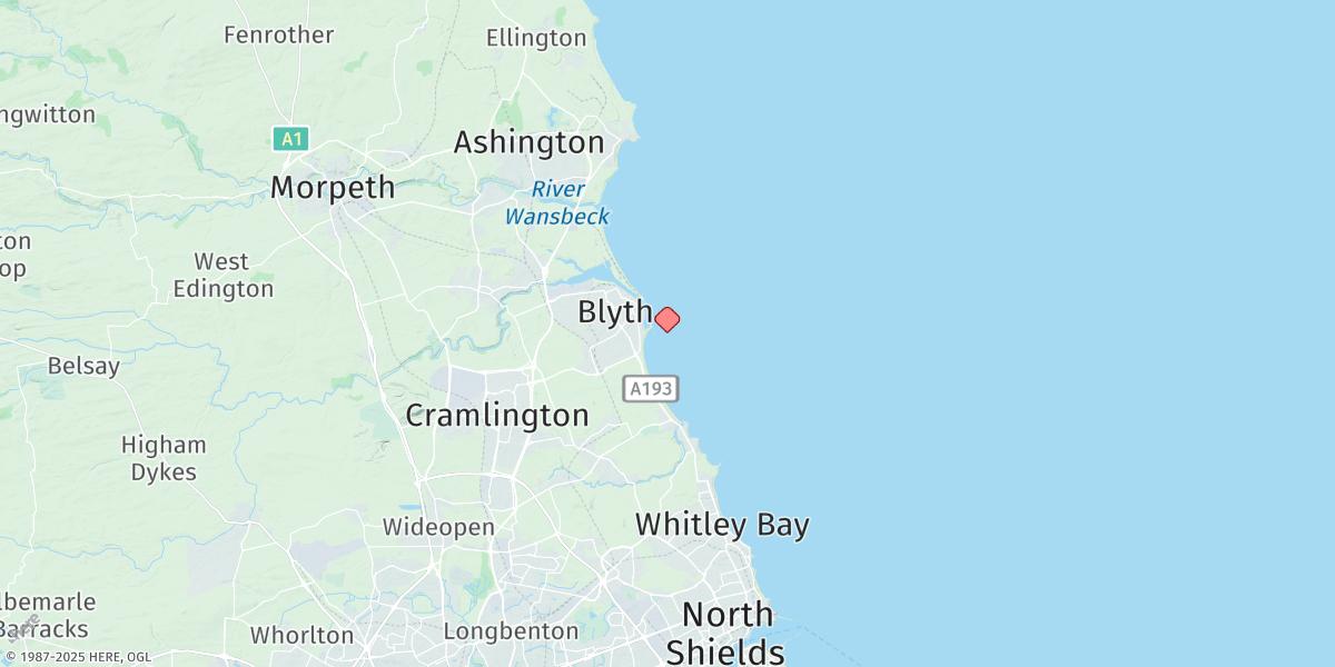 Map of Blyth