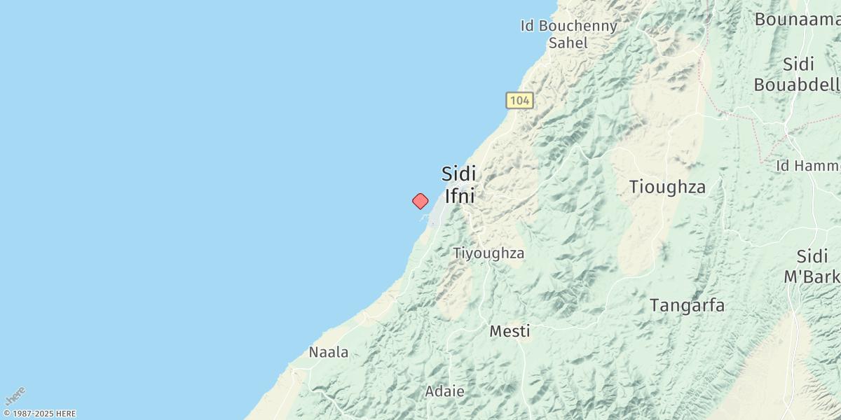 Map of Sidi Ifni