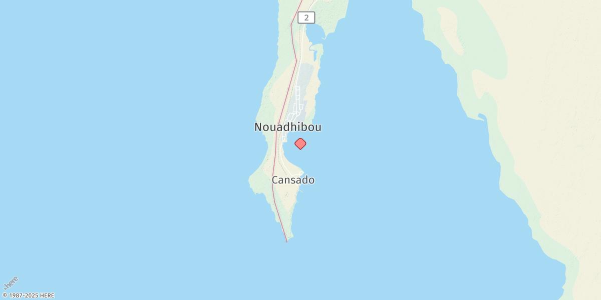 Map of Nouadhibou