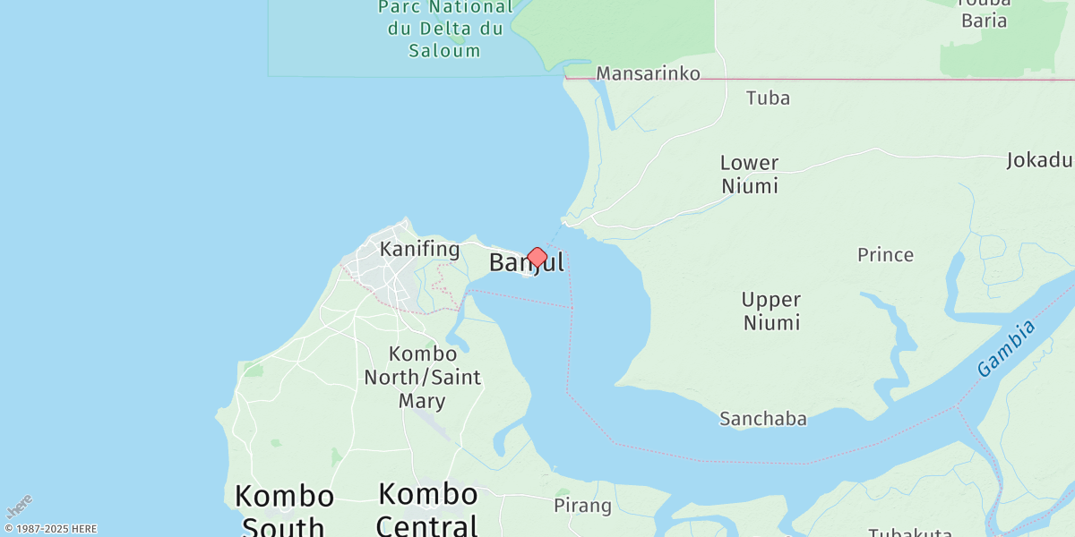 Map of Banjul