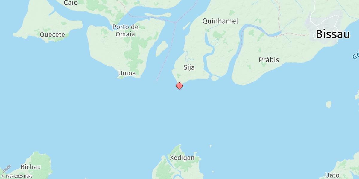 Map of Ponta Biombo