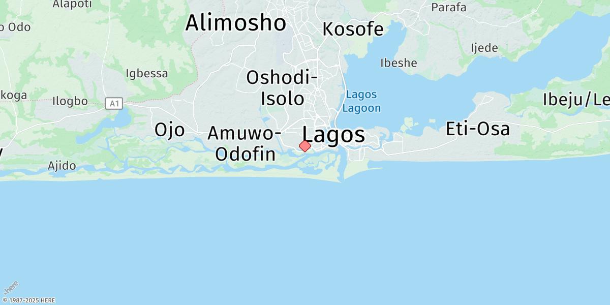Map of Badagry Creek