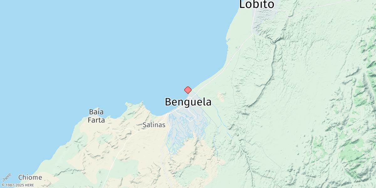 Map of Benguela
