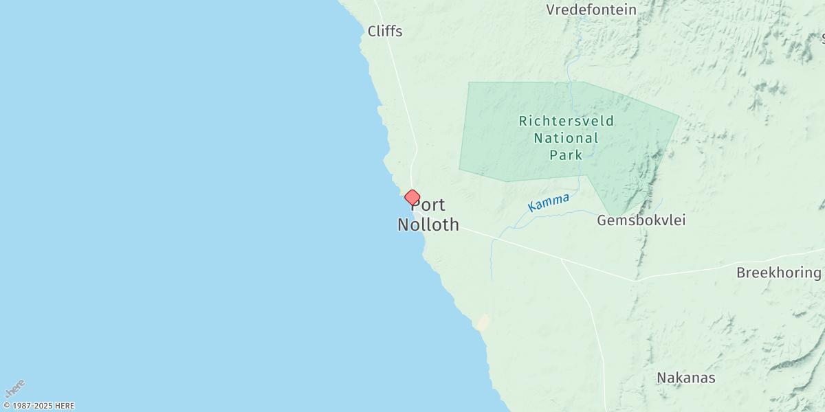 Map of Port Nolloth