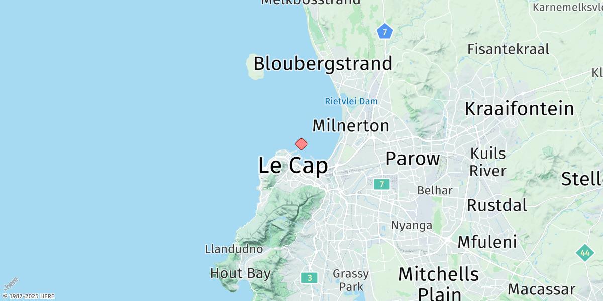 Map of Cape Town
