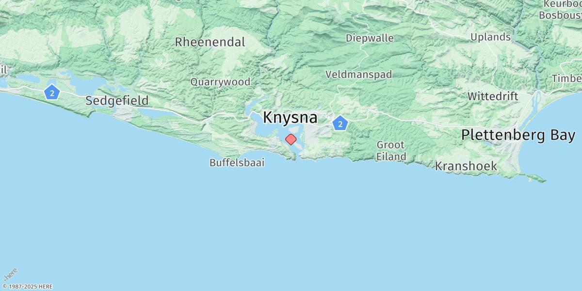 Map of Knysna