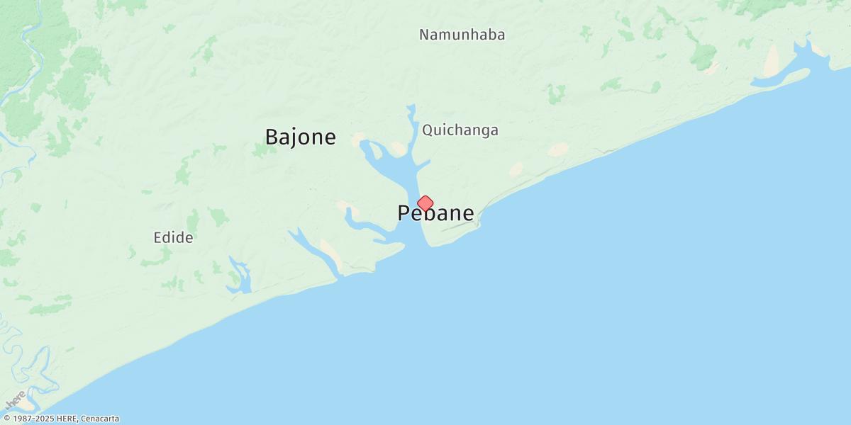 Map of Porto De Pebane